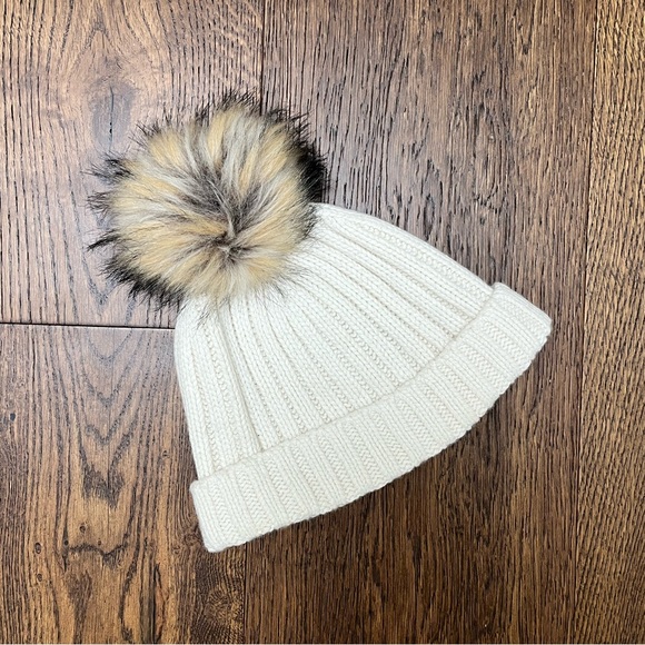 J.Crew Ribbed Pom-Pom Beanie